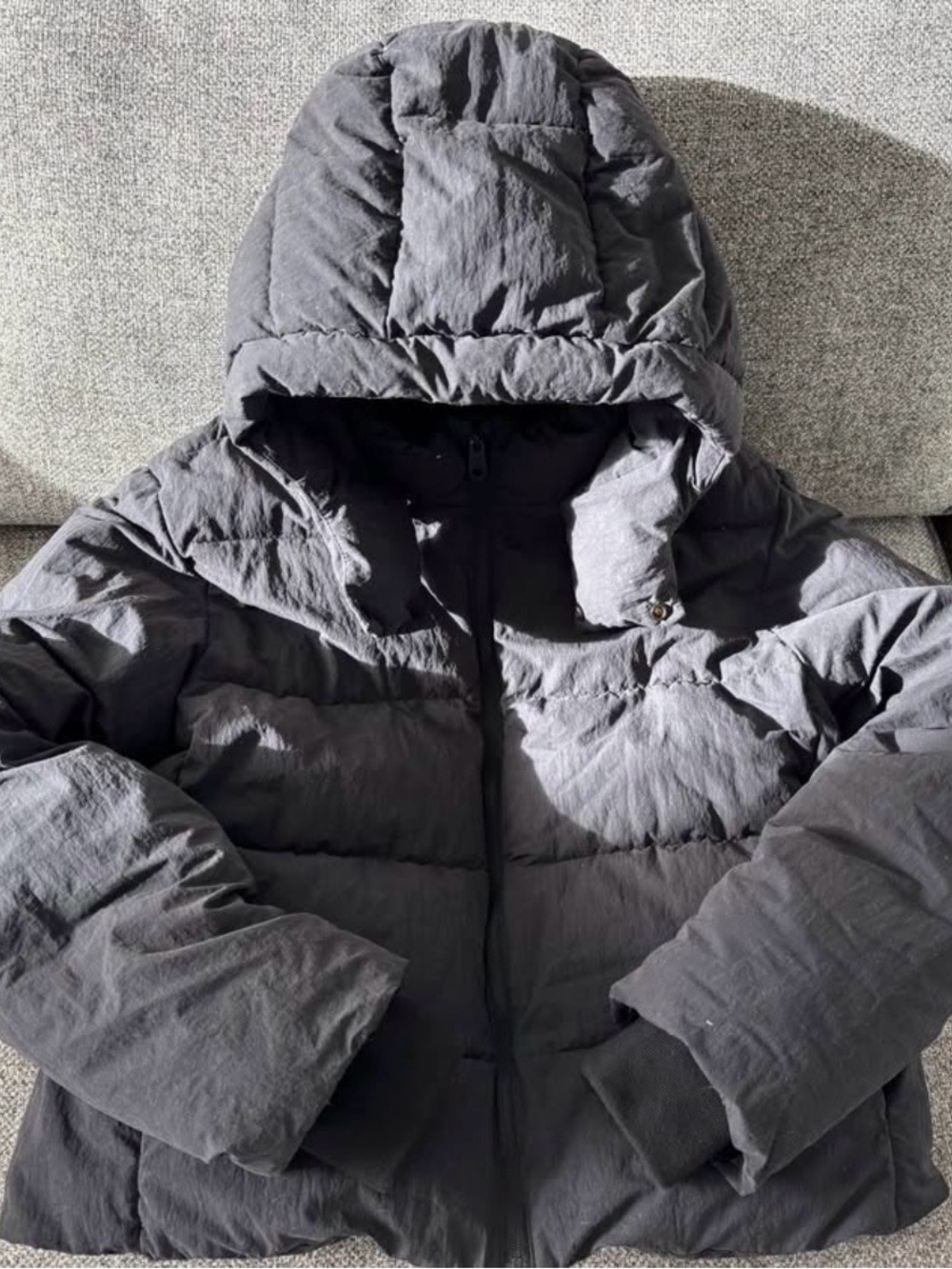 Women’s (Teen) Hooded Puffer Jacket - Black